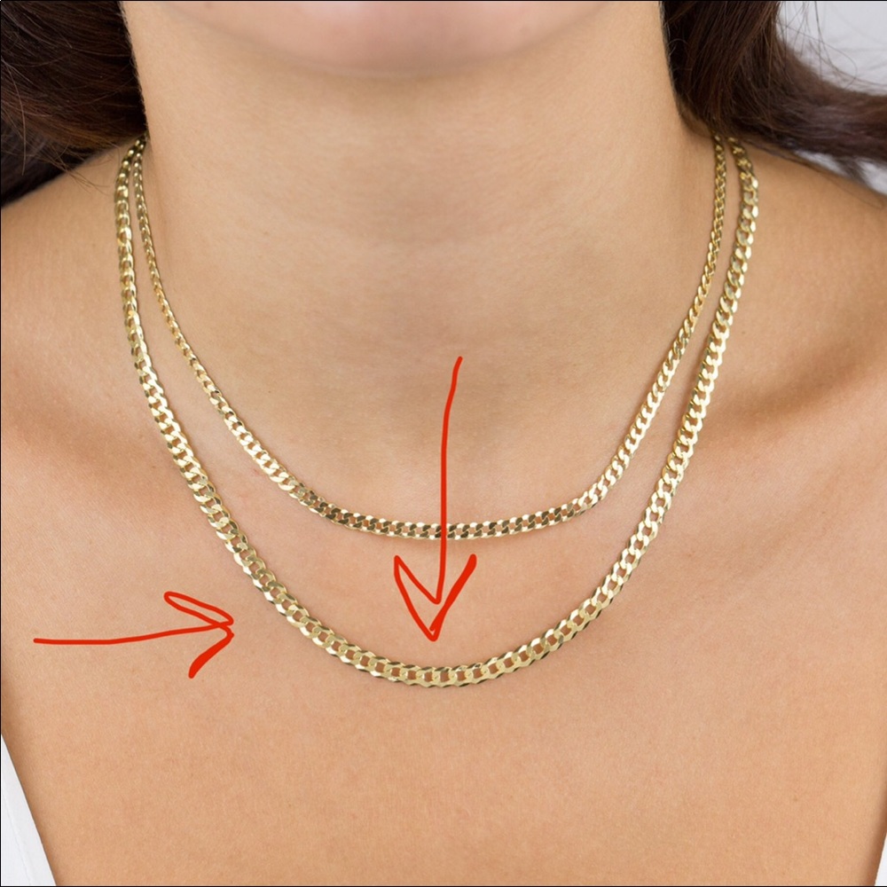 ADINAS Extra Flat Cuban Chain Necklace 18” NEW